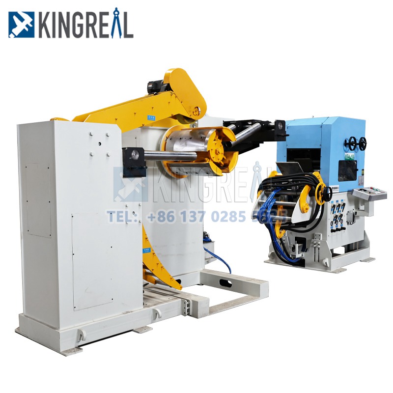 Combined Decoiler Straightener And Feeder Machine