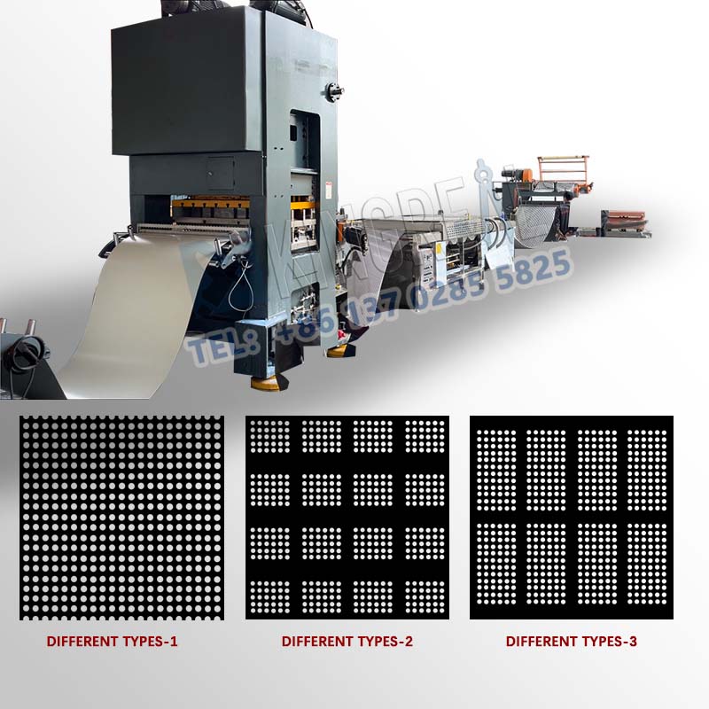 Sheet Coil Perforation And Rewind Machine